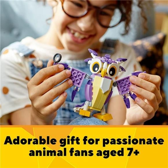 LEGO Creator 3in1 Forest Creatures, Woodland Animal Toys Set for 7+ Year Old - Picture 5 of 6